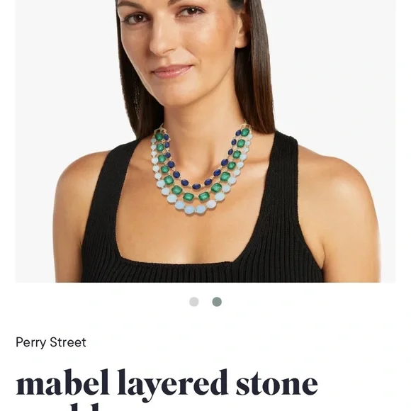 Perry Street Mabel Layered Stone necklace NWOT - Picture 2 of 3